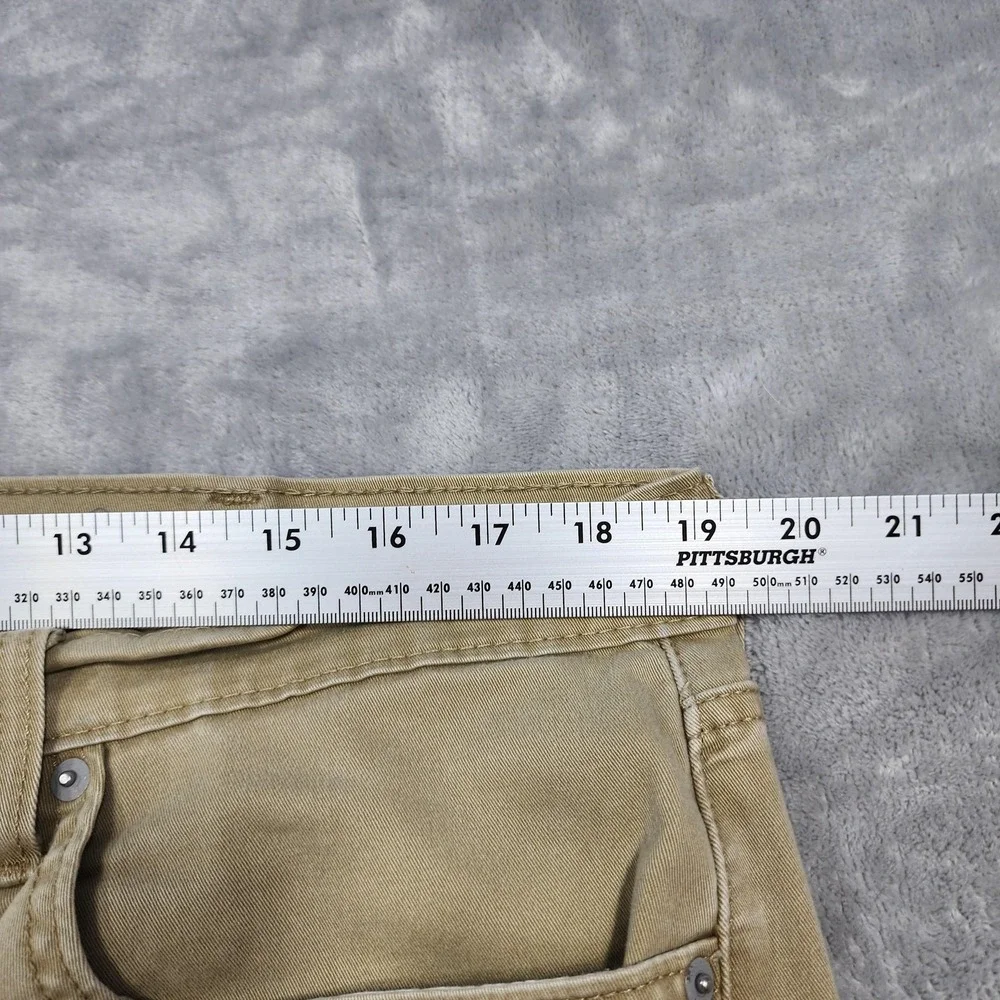 Levis 502 Jeans Mens 38x30 Beige Khaki All Seasons Tech Stretch Tapered Denim